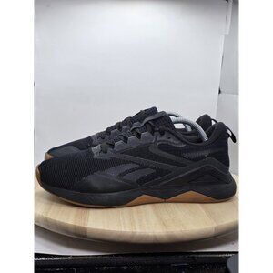 Reebok Nanoflex TR2 Mens Size 9 Black/Gum Mesh Athletic Cross Training Shoes
